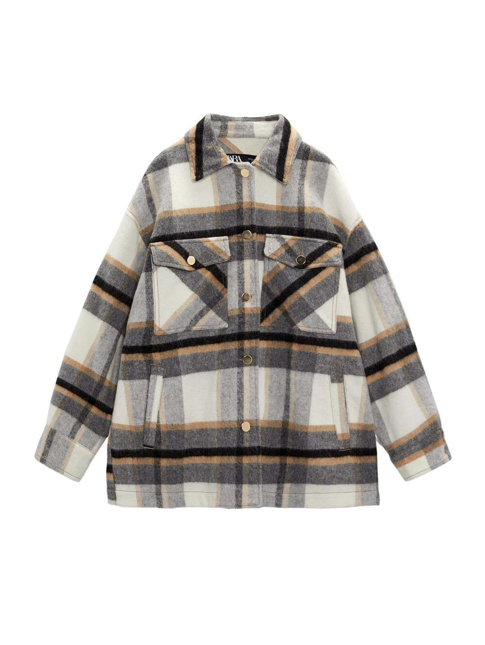 Zara Wool Blend Shaket, Size Small